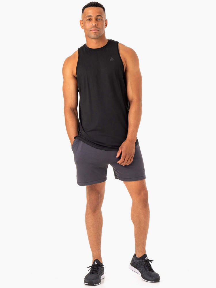 Ryderwear Optimal Mesh Tank Czarne | HOPALG087