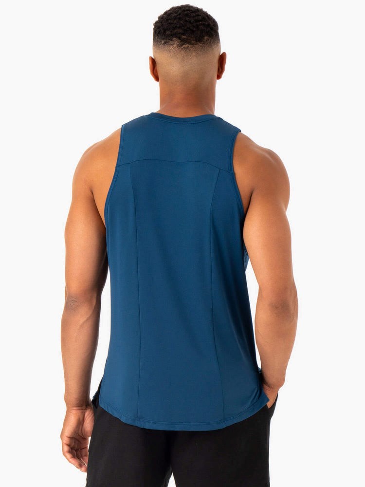 Ryderwear Optimal Mesh Tank Niebieskie | XFABPZ829