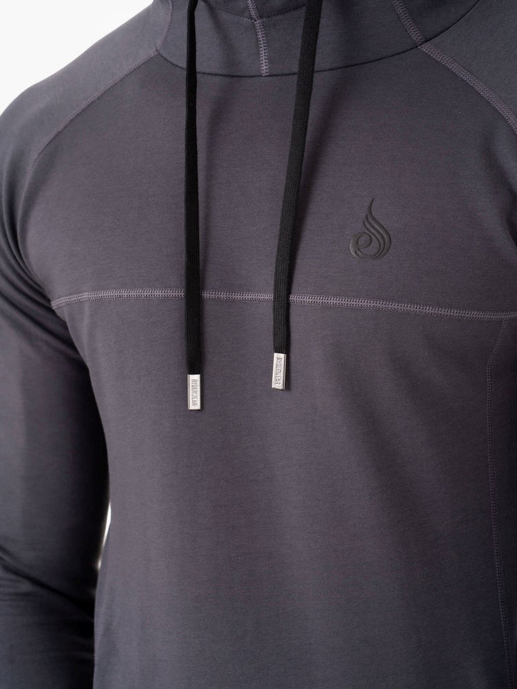 Ryderwear Optimal Pullover Hoodie Charcoal | QTOFYN239