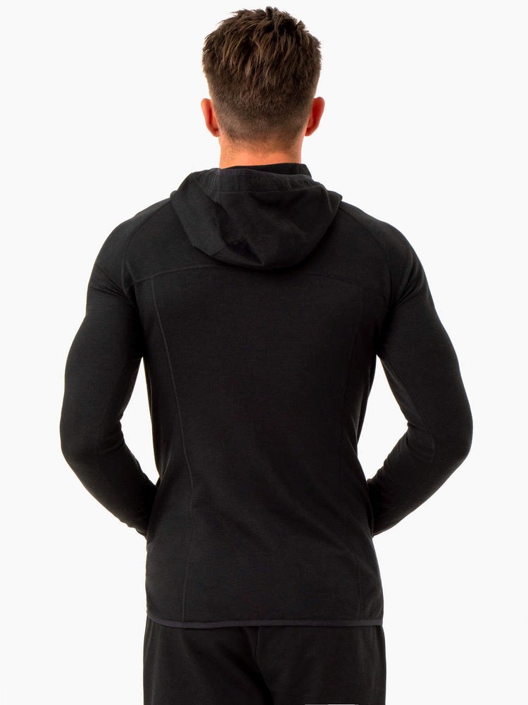 Ryderwear Optimal Pullover Hoodie Czarne | XDUGSQ781