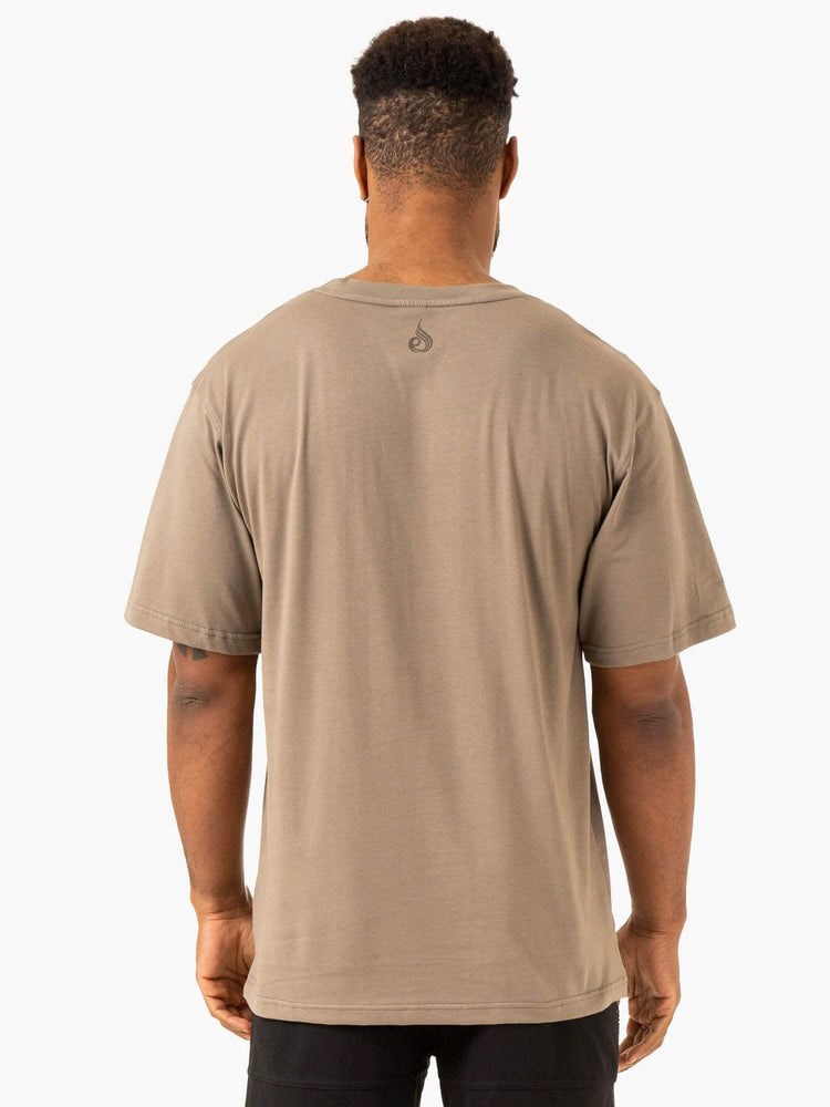 Ryderwear Overdrive Oversized T-Shirt Mushroom | OCDPGE960