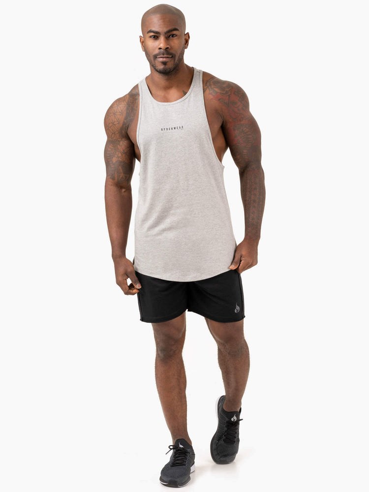 Ryderwear Pursuit Baller Tank Głęboka Szare | TXPGJZ703