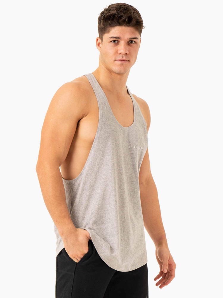 Ryderwear Pursuit Stringer T-Back Głęboka Szare | NOYSER246