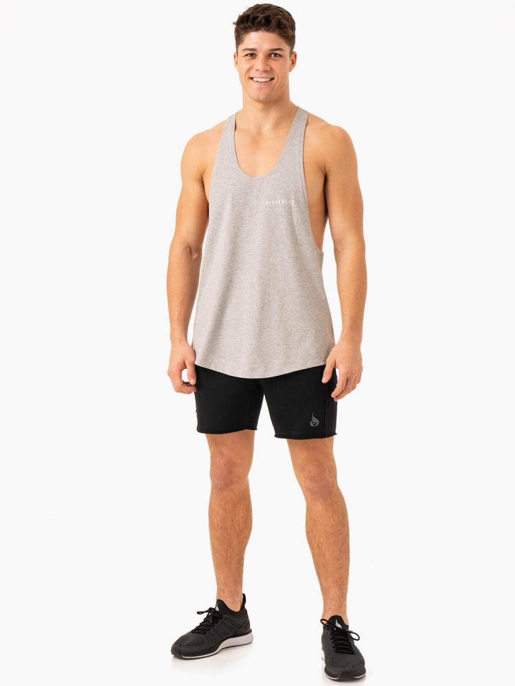 Ryderwear Pursuit Stringer T-Back Głęboka Szare | NOYSER246