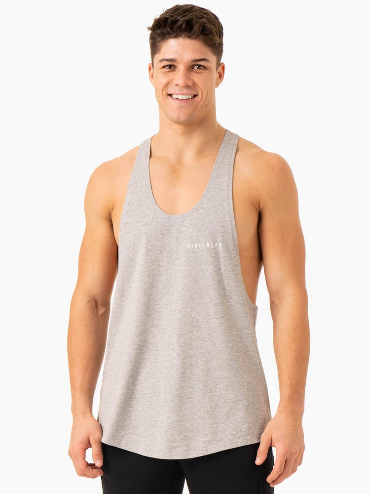 Ryderwear Pursuit Stringer T-Back Głęboka Szare | NOYSER246