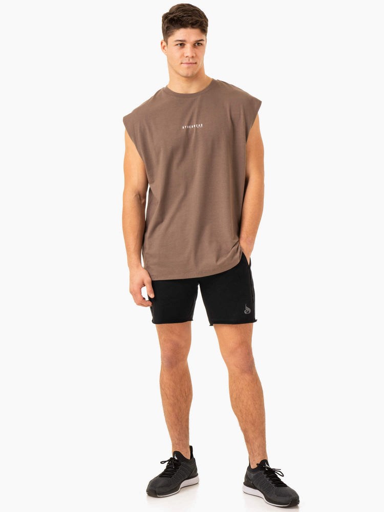 Ryderwear Pursuit Szerokie Cut Tank Taupe | YISDQR243