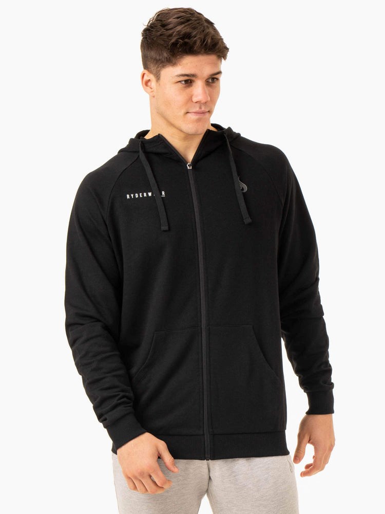 Ryderwear Pursuit Zip Up Hoodie Czarne | VAOYCQ257