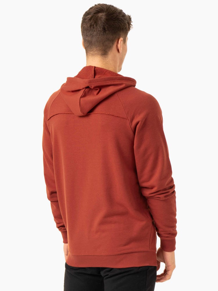 Ryderwear Pursuit Zip Up Hoodie Czerwone | KACJYB839