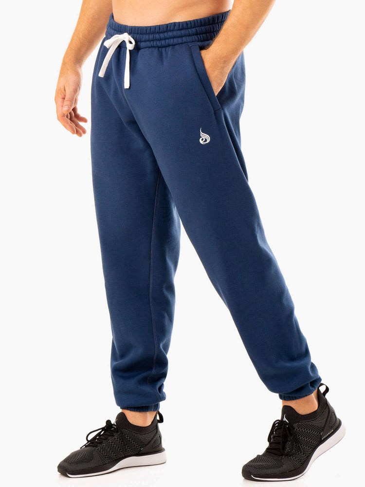 Ryderwear Recharge Relaxed Track Pant Niebieskie | ZMUWLY398