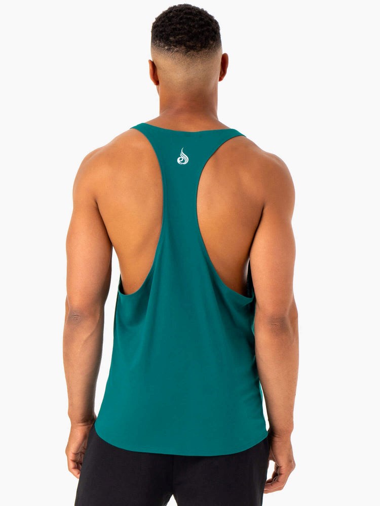 Ryderwear Recharge Stringer T-Back Teal | POXEFI071