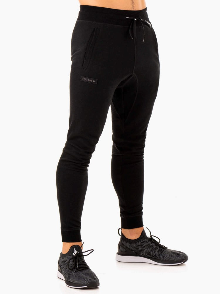 Ryderwear Recharge Tapered Track Pant Czarne | CAVTRW201