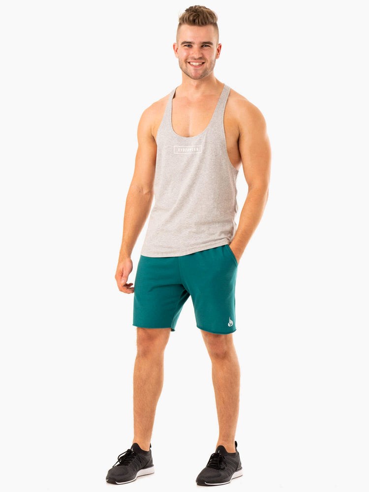 Ryderwear Recharge Track Gym Krótkie Teal | KYMHXF873