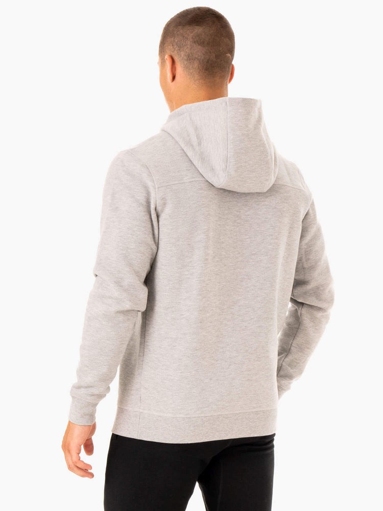 Ryderwear Recharge Zip Up Hoodie Szare | SZCFOG326