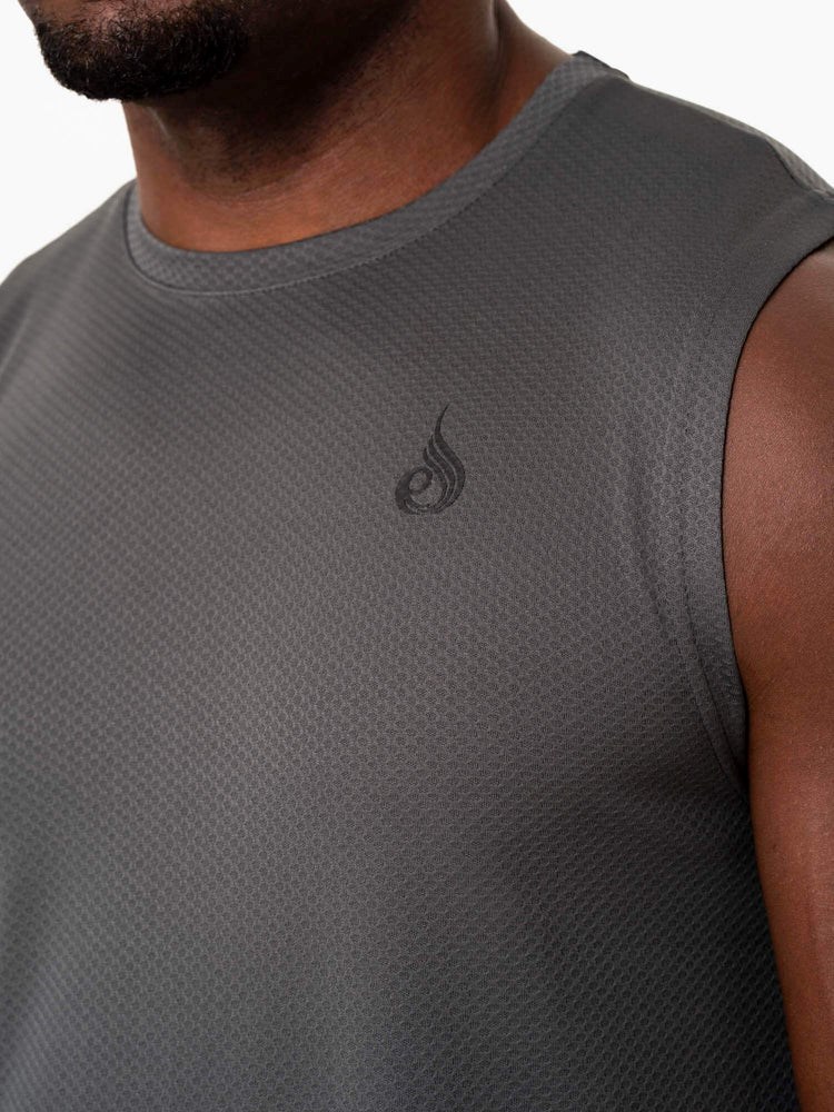 Ryderwear Reflex Mesh Baller Tank Charcoal | IHRCBZ764