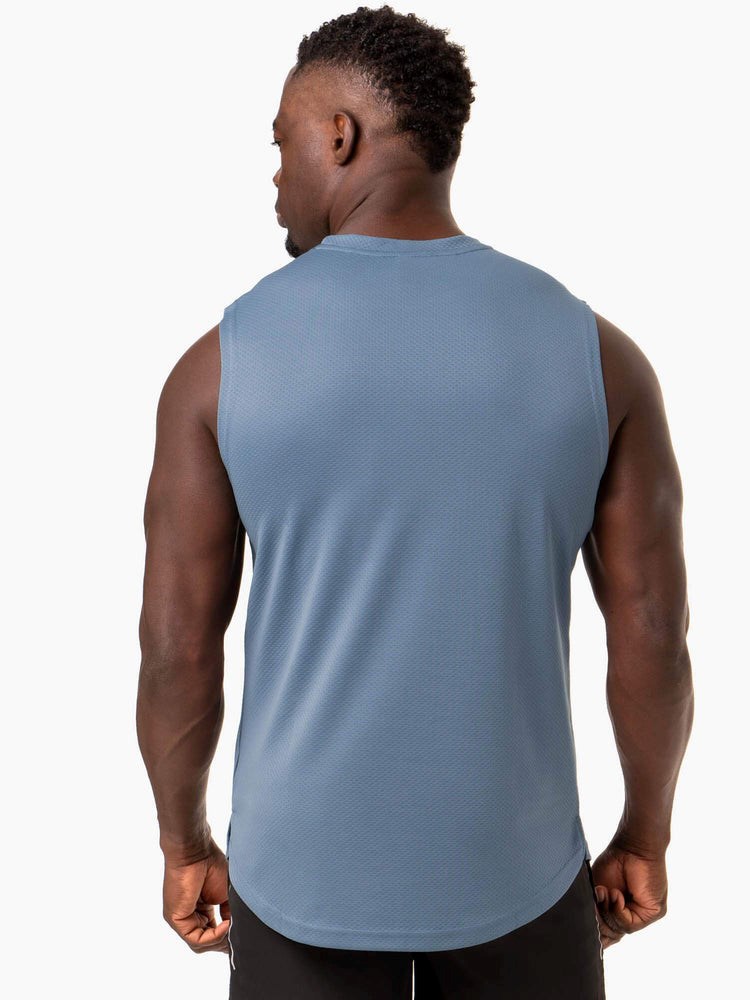 Ryderwear Reflex Mesh Baller Tank Niebieskie | HKDFGQ384