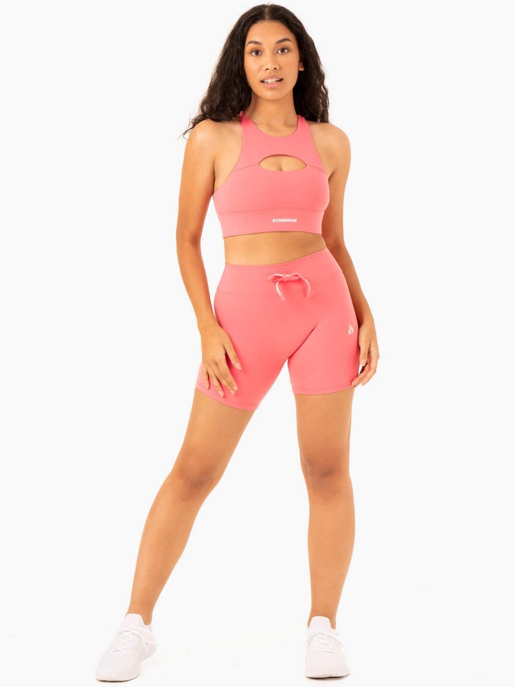 Ryderwear Replay High Waisted Shorts Koralowe | NQJHUX628