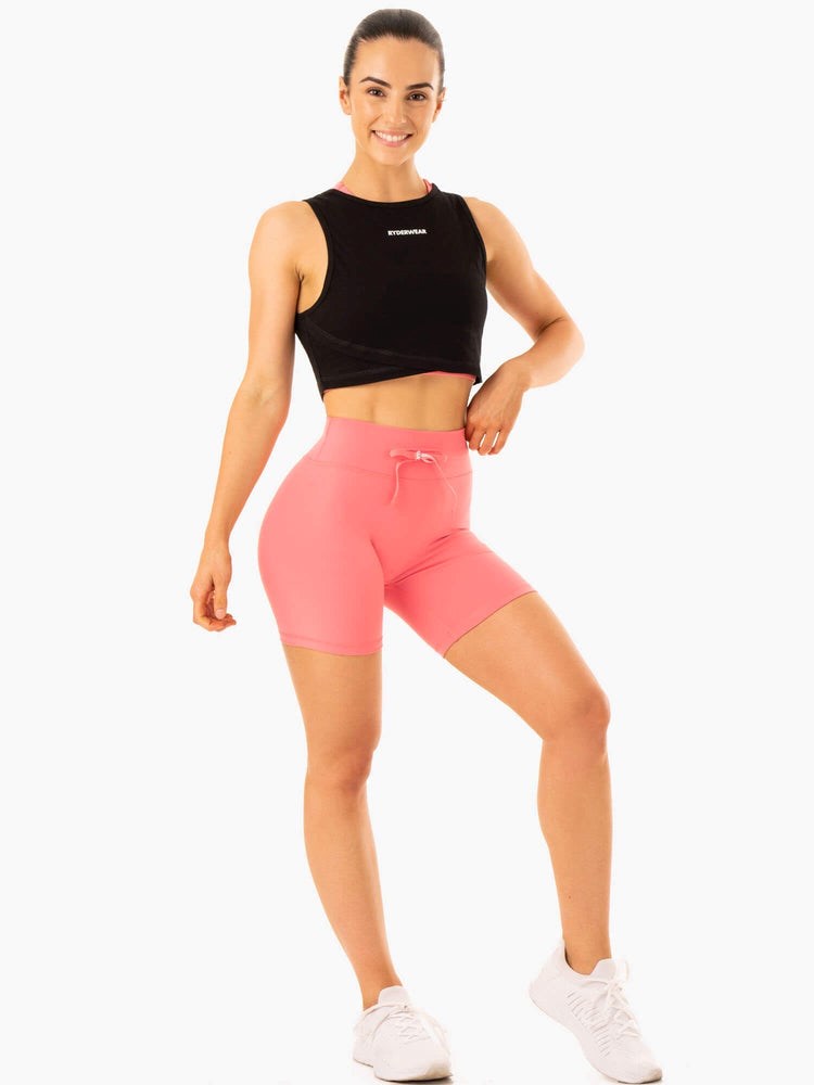 Ryderwear Replay High Waisted Shorts Koralowe | NQJHUX628