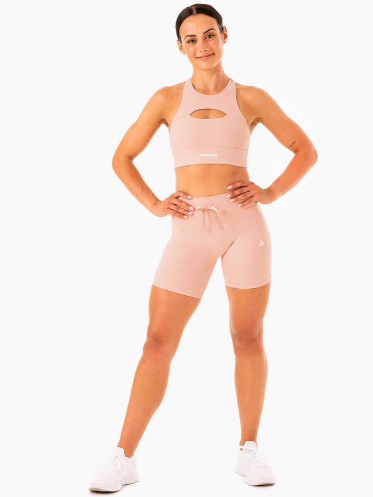 Ryderwear Replay High Waisted Shorts Nude | TKQCVW902