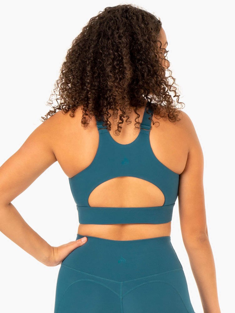 Ryderwear Reset High Impact Sports Bra Teal | ESYJTO601