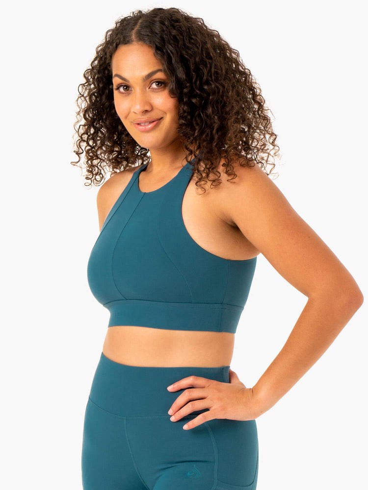 Ryderwear Reset High Impact Sports Bra Teal | ESYJTO601