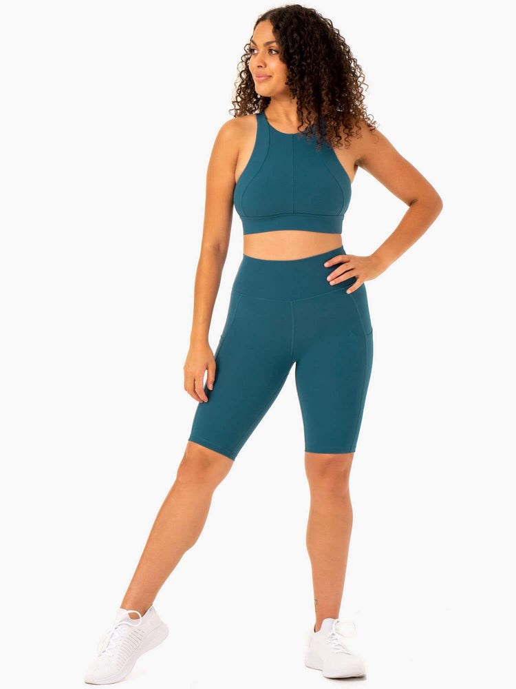 Ryderwear Reset High Impact Sports Bra Teal | ESYJTO601