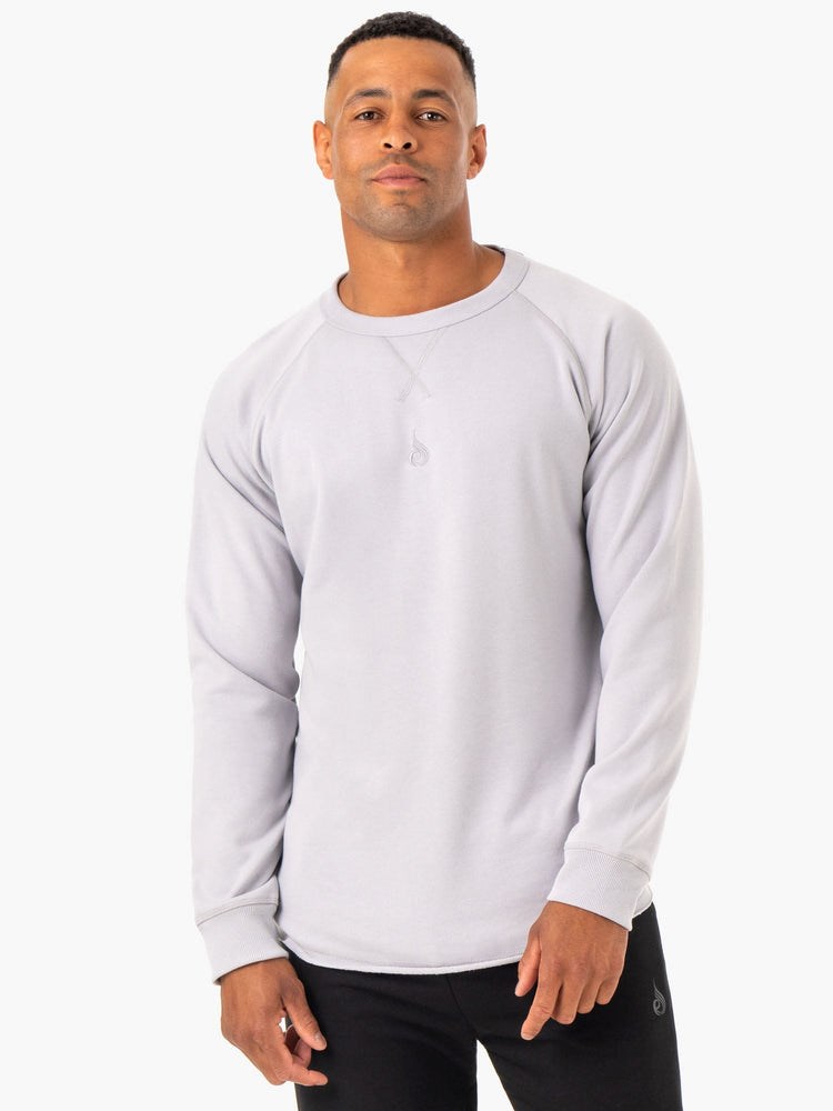 Ryderwear Restore Crew Neck Szare | PSRTYA283