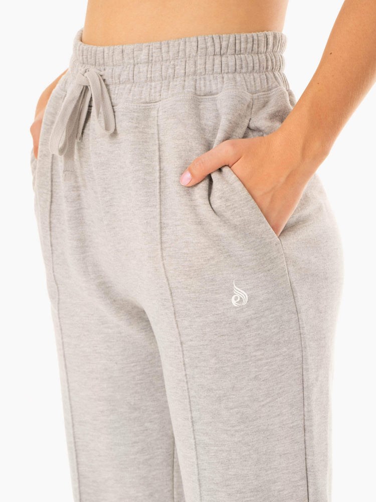 Ryderwear Revival High Waisted Track Pant Szare | FLQWTE328