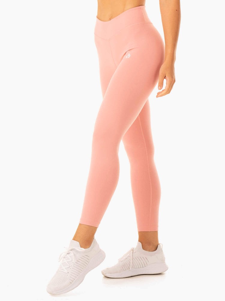 Ryderwear Revival Scrunch Bum Leggings Różowe | MTSHBA529