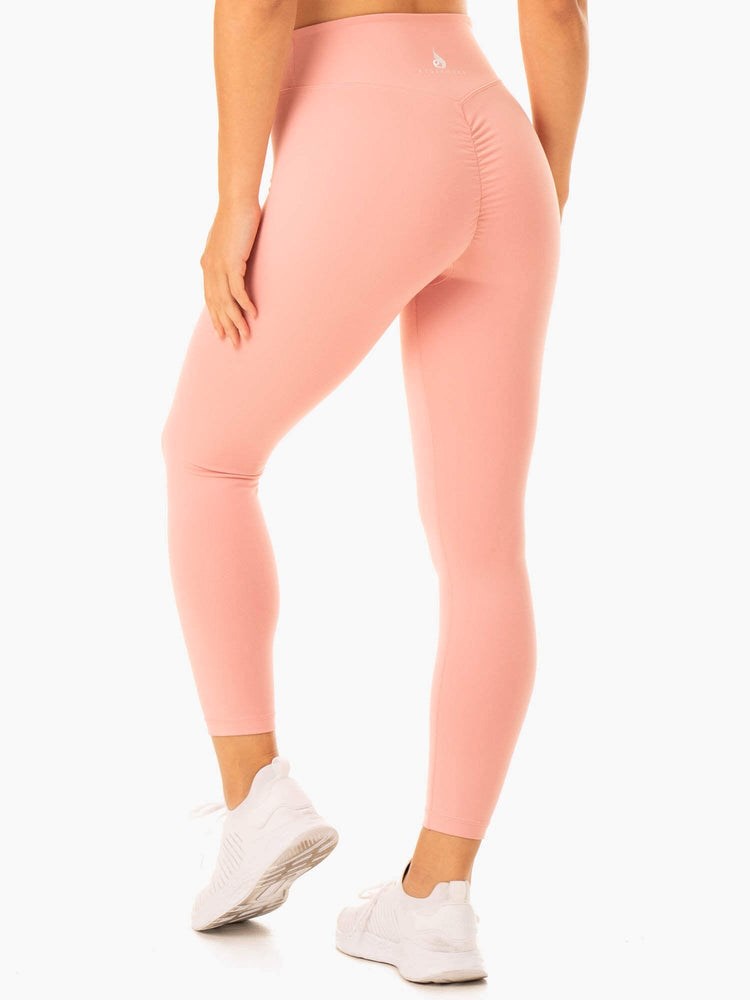 Ryderwear Revival Scrunch Bum Leggings Różowe | MTSHBA529