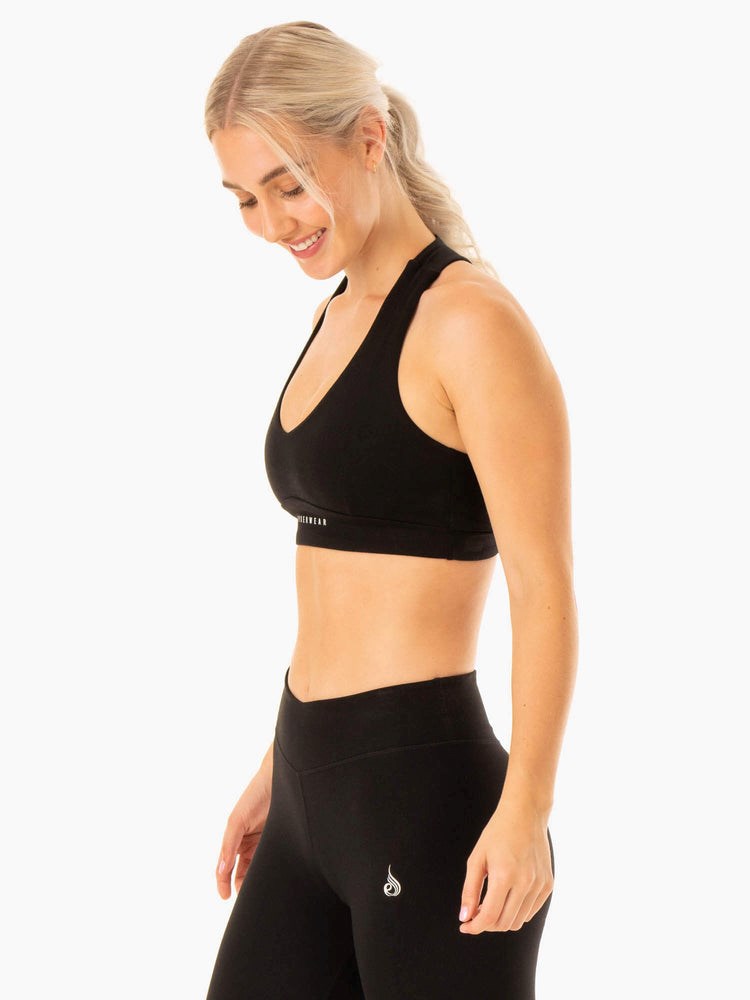 Ryderwear Revival Sports Bra Czarne | XKOFHU185