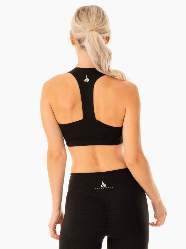 Ryderwear Revival Sports Bra Czarne | XKOFHU185