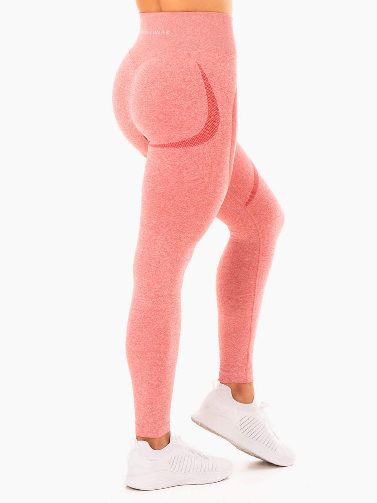 Ryderwear Sculpt Seamless Leggings Różowe | WMDHJT187