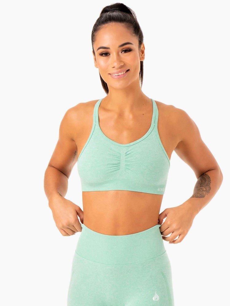 Ryderwear Sculpt Seamless Sports Bra Mięta | ROVPXW953