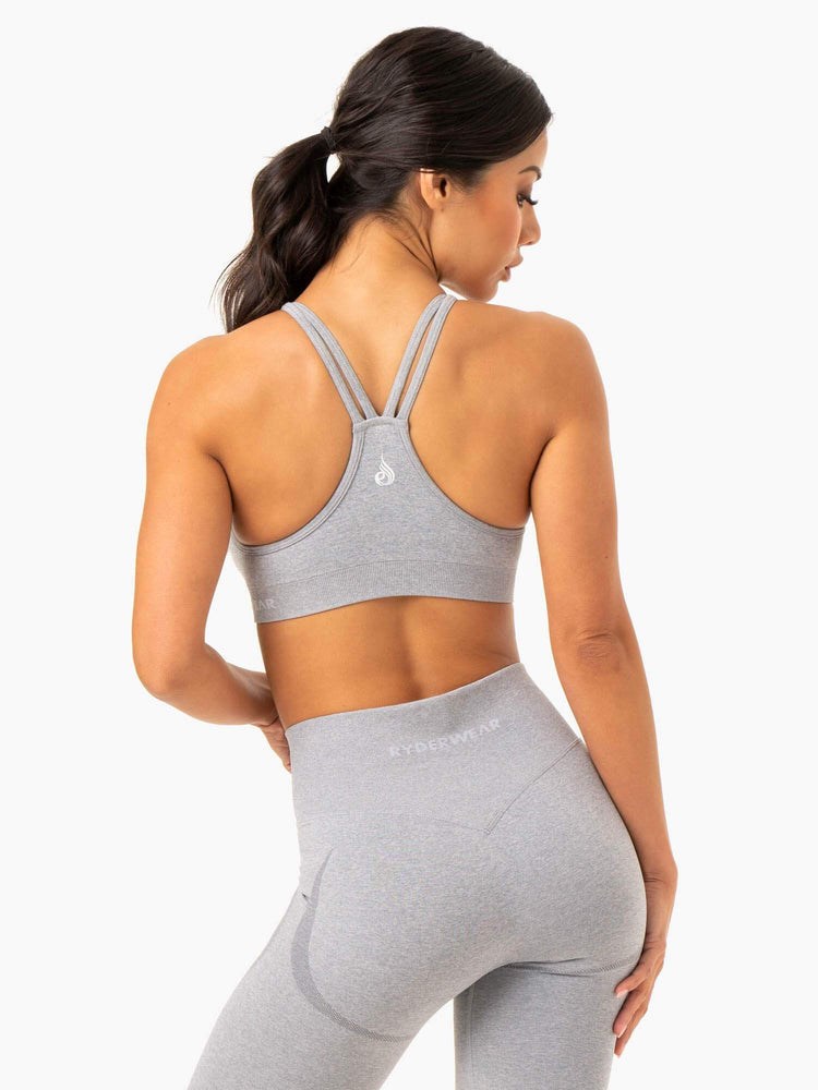 Ryderwear Sculpt Seamless Sports Bra Szare | HEGDIM720