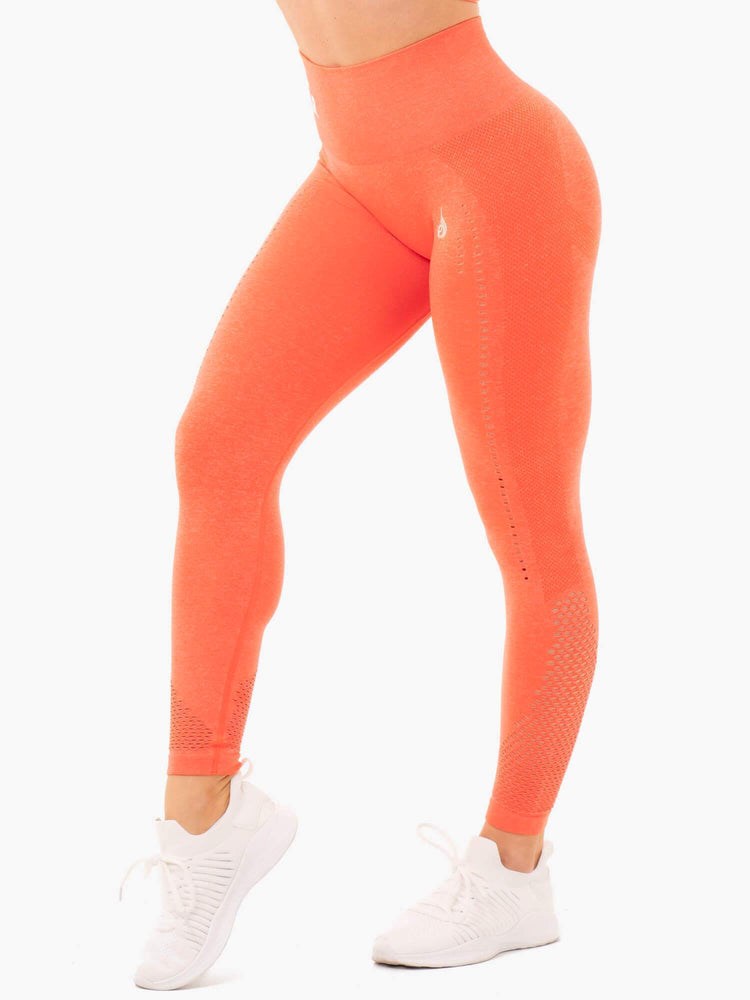 Ryderwear Seamless Staples Leggings Pomarańczowe | RPVIZJ426