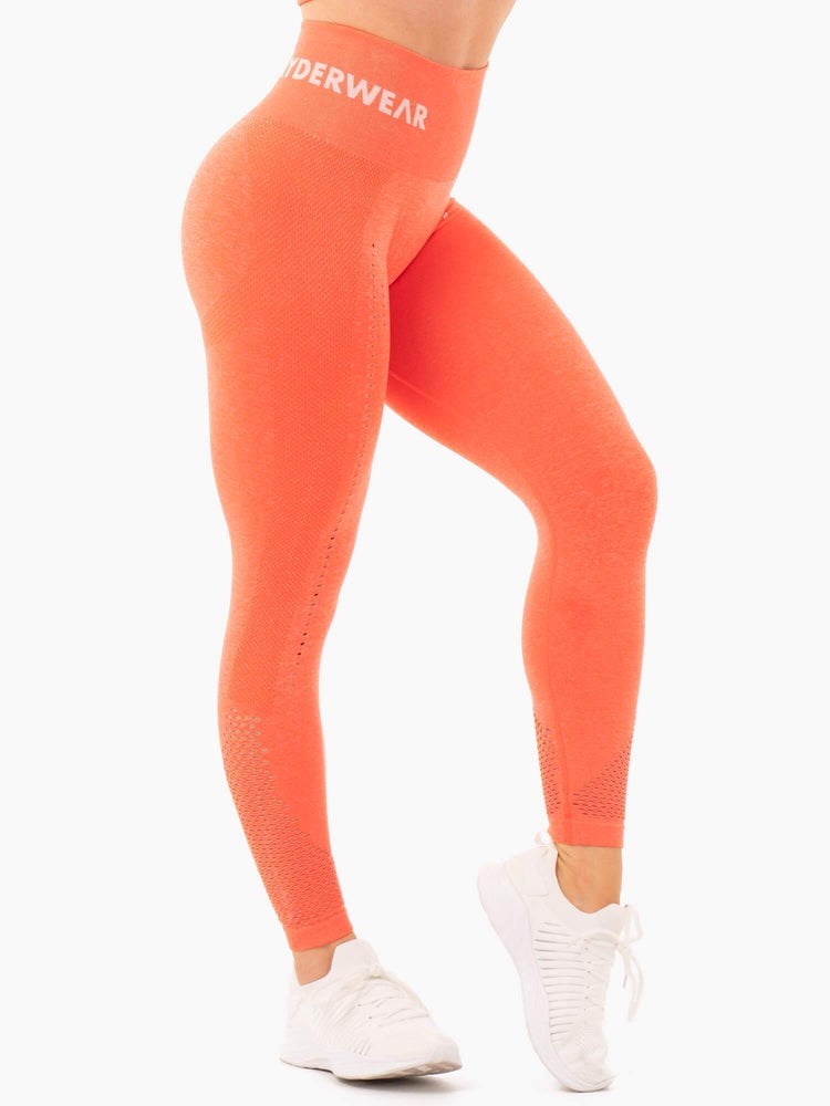 Ryderwear Seamless Staples Leggings Pomarańczowe | RPVIZJ426