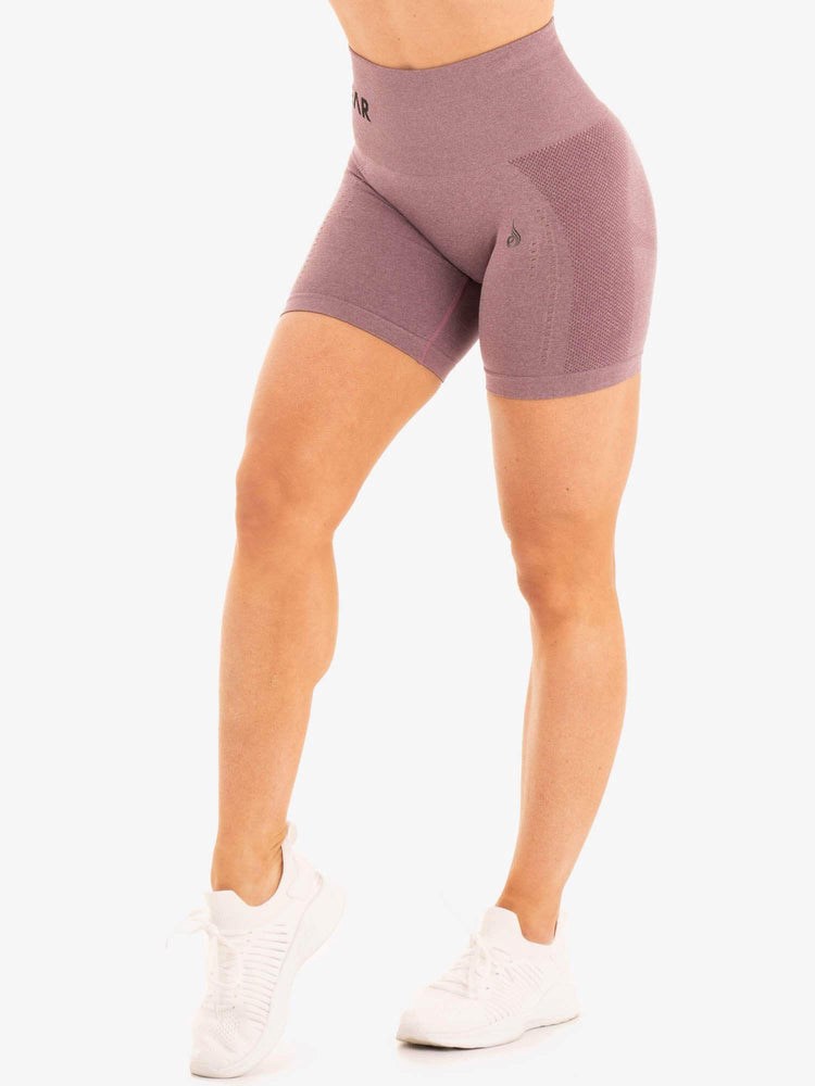 Ryderwear Seamless Staples Shorts Fioletowe | ARQBNI368