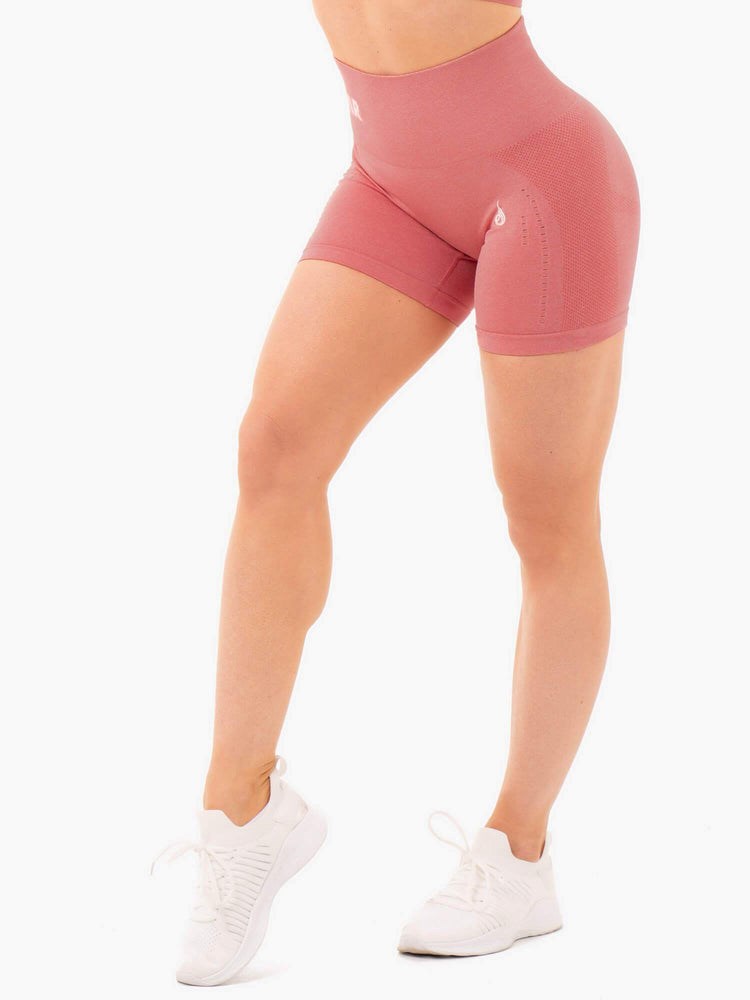 Ryderwear Seamless Staples Shorts Różowe Różowe | XPUMQK278