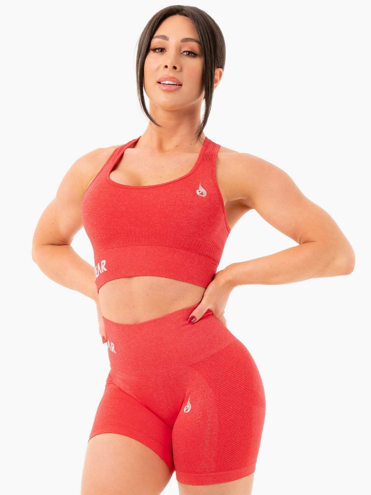 Ryderwear Seamless Staples Sports Bra Czerwone | CZIFKR193