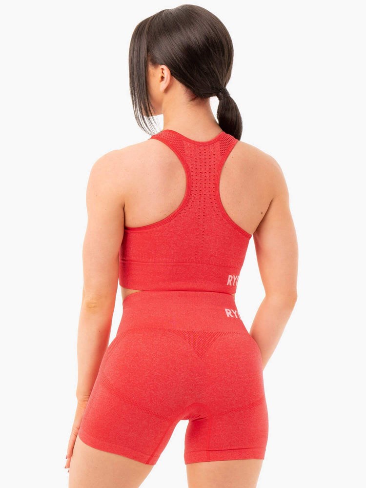 Ryderwear Seamless Staples Sports Bra Czerwone | CZIFKR193