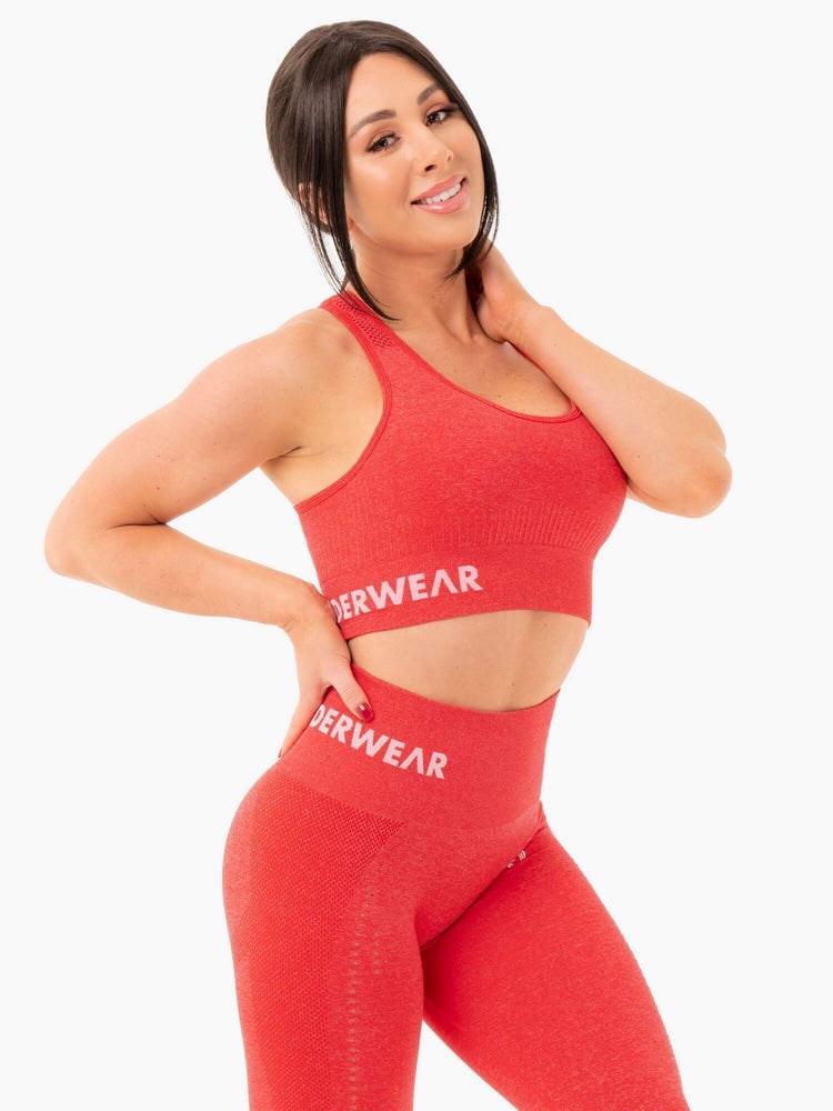 Ryderwear Seamless Staples Sports Bra Czerwone | CZIFKR193