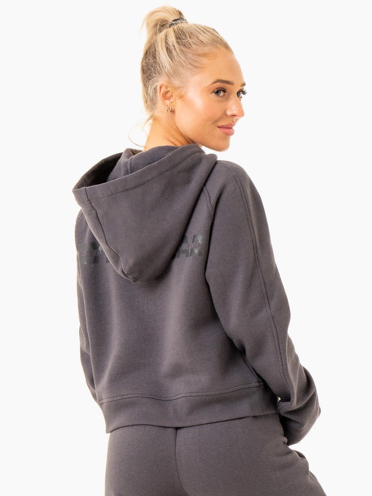 Ryderwear Sideline Hoodie Charcoal | HURMCA435