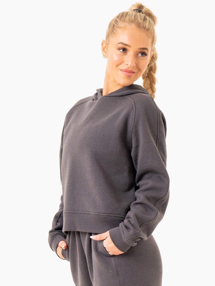 Ryderwear Sideline Hoodie Charcoal | HURMCA435