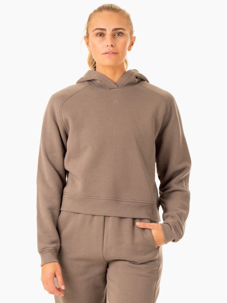 Ryderwear Sideline Hoodie Taupe | RSIOUE561