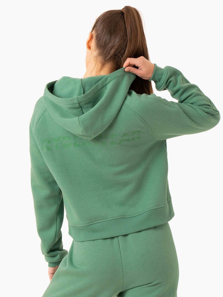 Ryderwear Sideline Hoodie Zielone | BQWADX315