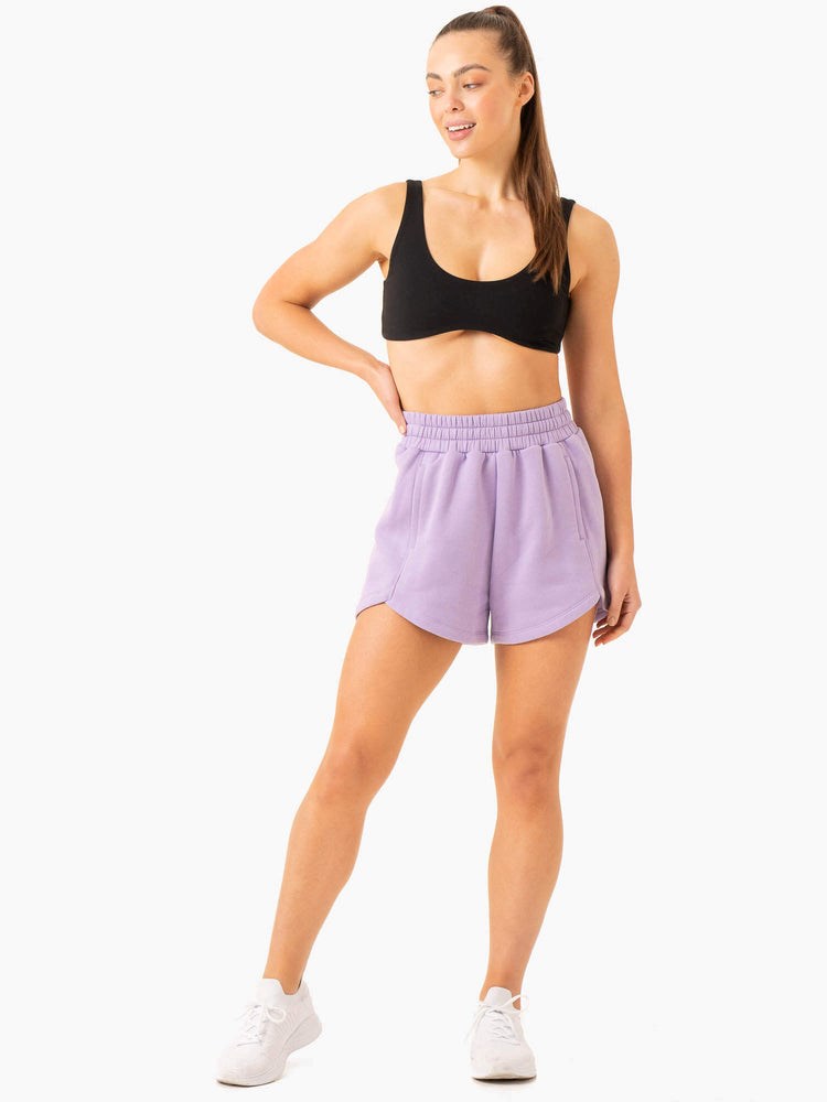 Ryderwear Sideline Track Shorts Lilac | OJBEVI851