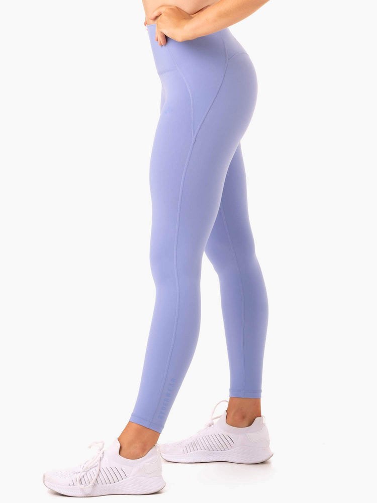 Ryderwear Sola High Waisted Leggings Fioletowe | UEVQHG576