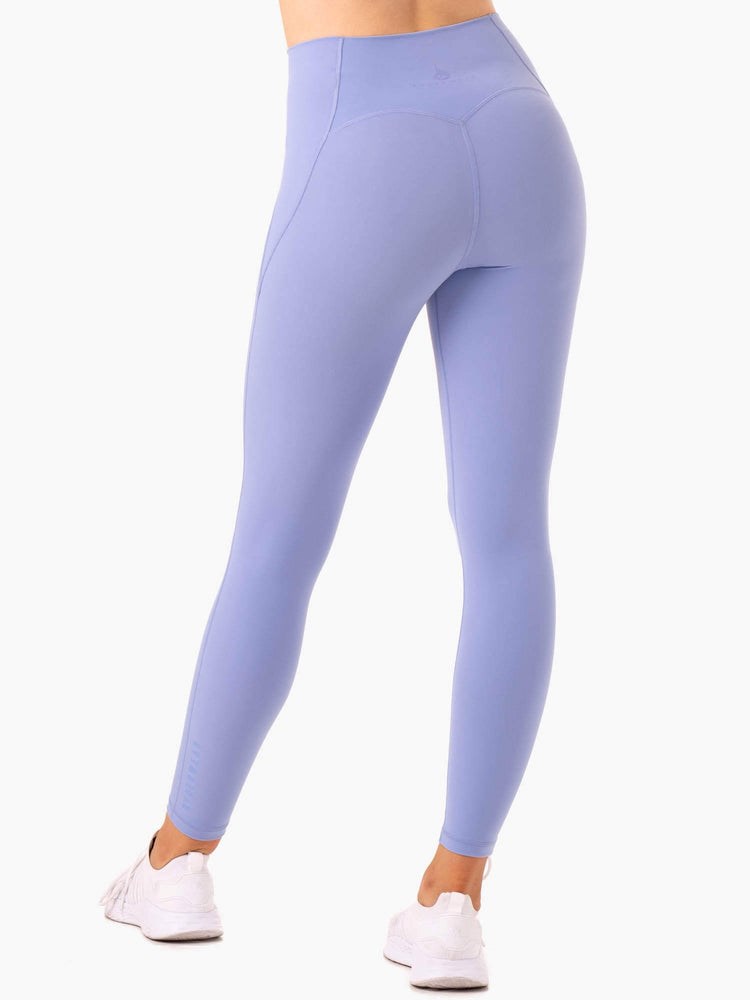 Ryderwear Sola High Waisted Leggings Fioletowe | UEVQHG576