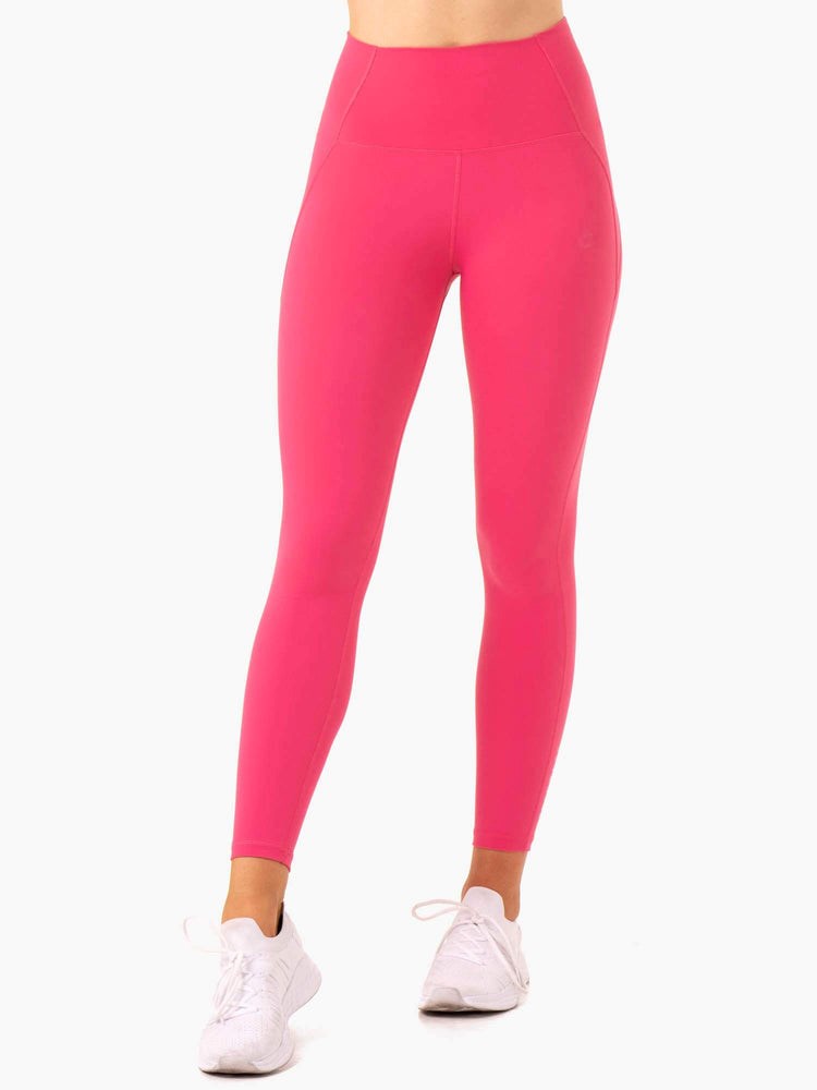 Ryderwear Sola High Waisted Leggings Różowe | DNOGPX247