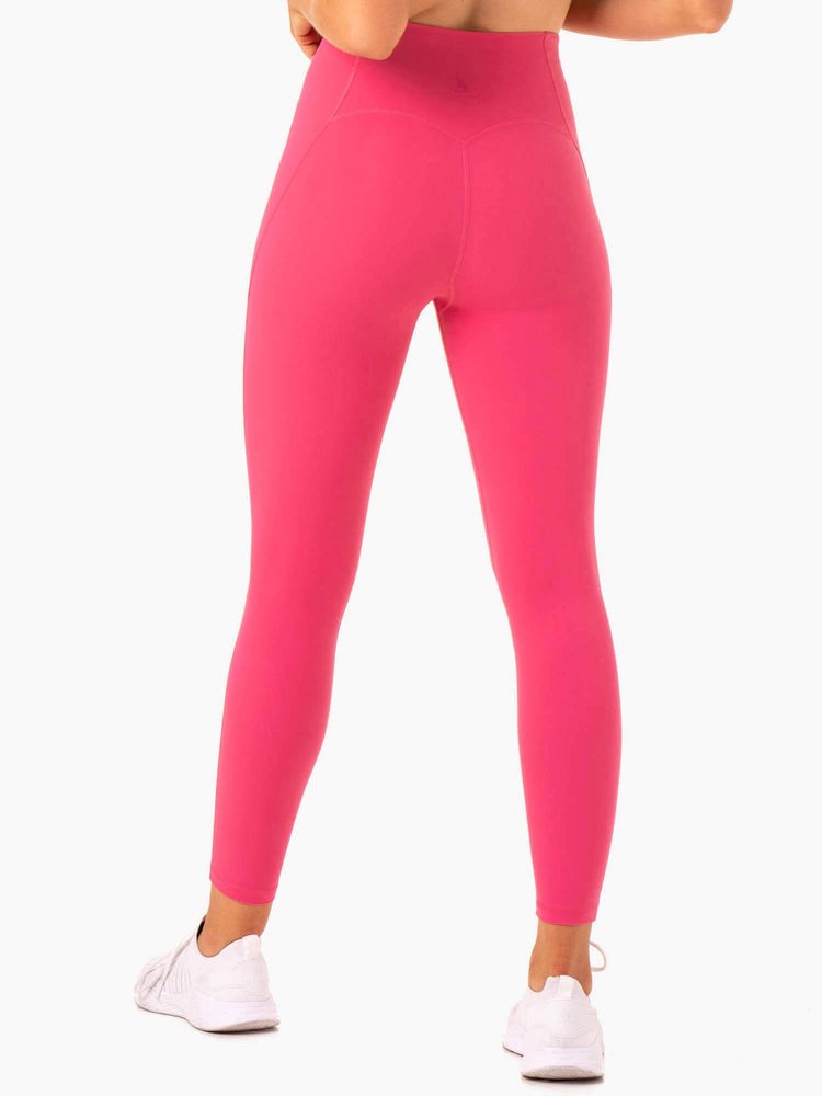 Ryderwear Sola High Waisted Leggings Różowe | DNOGPX247